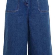 VALENTINO Braided Denim Culottes