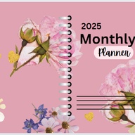 🌸 2025 Pink Flower Theme Monthly Planner 🌸