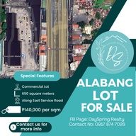 Highly Commercial Lot For Sale in Alabang, Muntinlupa 140k per sqm