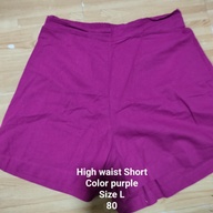 High waist short