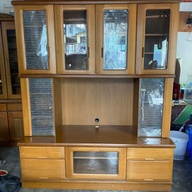 display cabinet with tv rack