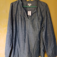 J. Crew Lightweight Denim Blouse XL (Rush Sale)