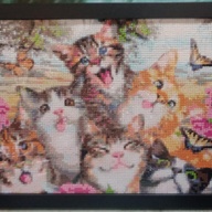 CATS DIAMOND PAINTING 30x40 SIZE