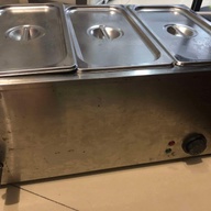 Steamer Electric Food Warmer Stainless Steel Buffet 3 Pan Capacity Catering