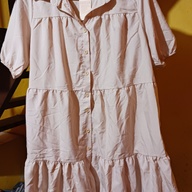 Nude Linen Dress Size Medium (Rush Sale)