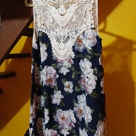 Floral with Lace Dress (Rush Sale)