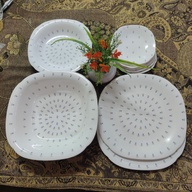 Dinner and Dessert Plates, Curry or Pasta Plate and Multipurpose Bowls Set