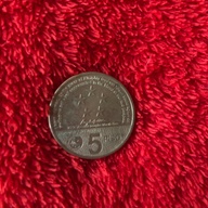 2014 Philippines Leyte Gulf landing 5 peso coin