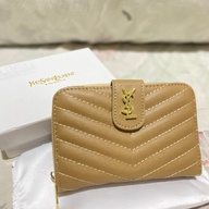 YSL Trifold Beige Wallet  (Class A)