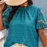 Pre Loved Original Shein Plus Size Fashionable Puff Blouse
