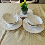 Wide mouth Tea Cups And Saucer Set