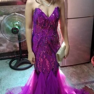 Purple long gown