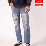 Evisu Seagull Distressed Jeans