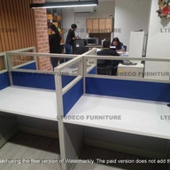 Workstation cubicle with glass \ Office partition \ Office Furniture supply