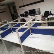 Workstation cubicle with glass \ Office partition \ Office furniture supply