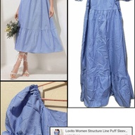 lovito Large Puff blue dress