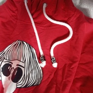 Red fashion hoodie semi hanging for children (women)