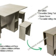 CONVERTIBLE DINING TABLE | OFFICE FURNITURE | OFFICE PARTATION |