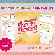 Printable Prayer Journal | Letter Size "8.5 x "11 | Digital Download