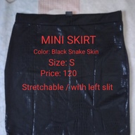 MINI SKIRT (SNAKE SKIN)