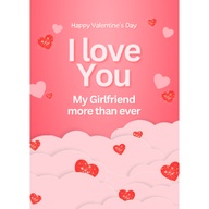 FiBei Greetings Valentines I Love You More Than Ever Poetry Card