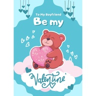 FiBei Greetings Be My Valentine Poetry Card