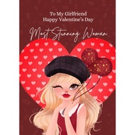 FiBei Greetings Valentines Most Stunning Woman Poetry Card