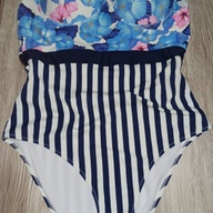 Stripes & Floral One Piece Large