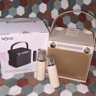 Wireless Karaoke Boost brand RGB speaker with dual microphones