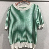 Temu top green knitted