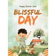 FiBei Greetings Easter Blissful Day Poetry Card