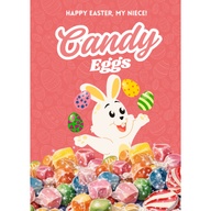 FiBei Greetings Easter Candy Eggs Poetry Card