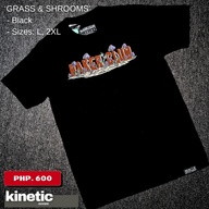 'GRASS & SHROOMS' in Black BAKER CLUB Clothing