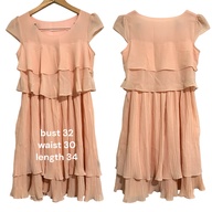 Silk chiffon layered dress