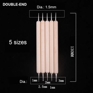 5 Pcs. Set Stainless Steel Ball Nib Pen For Manicure Polymer Clay DIY