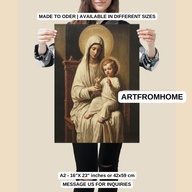 Mary Immaculate and the Christ Child - Digital Art Prints - Art For Home - Wall Decor - Home Decor