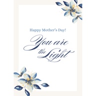 FiBei Greetings Mother's Day You Are The Light Poetry Talking Card - Scan the Purple QR Code to Activate Talking Card