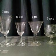 Vintage Noritake Bamboo Etched Glassware – 46 pcs (Assorted Sizes)
