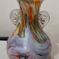 Elegant Glass Murano Vase