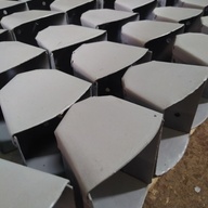 Steel bucket elevator cups