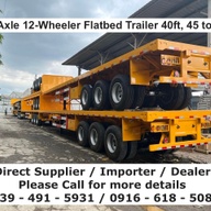 flatbed trailer 45tons 40ft