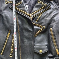 H&M Moschino Black Leather Jacket