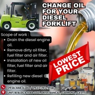 Diesel Forklift Change Oil