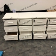 Wooden Type 3-Layer Steel Mobile Pedestal Office Furniture