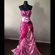 Fuschia-Pink Gown