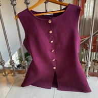 Zara Burgundy Top XL