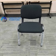 Mid Back Visitor Chair Without Arm Rest, Fabric