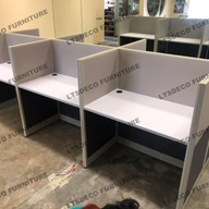 TWO TONE WORKSTATION, CUBICLE IN CUSTOMIZED, MODULAR PARTITION, OFFICE PARTITION