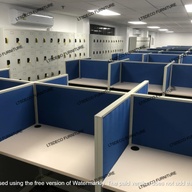 FULL FABRIC WORKSTATION TABLE, OFFICE CUBICLE, OFFICE PARTITIONS