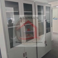 HALF GLASS / HALF DOOR MULTIPURPOSE METAL CABINET